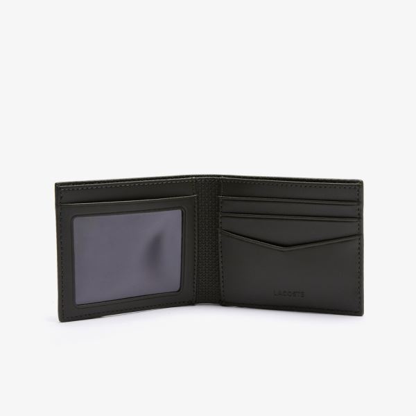 Lacoste Chantaco Small Graphic Piqué Leather Wallet - Peněženka Pánské Olivy Zelené | CZ-wgDKlK